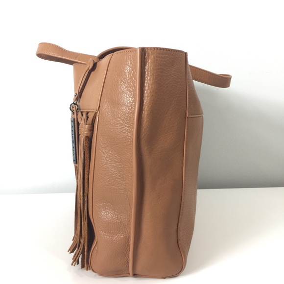 Via Spiga leather tote bag with tassels - Picture 3 of 12